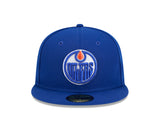 Edmonton Oilers Royal Blue Basic New Era 59FIFTY Fitted Hat - Pro Jersey Sports