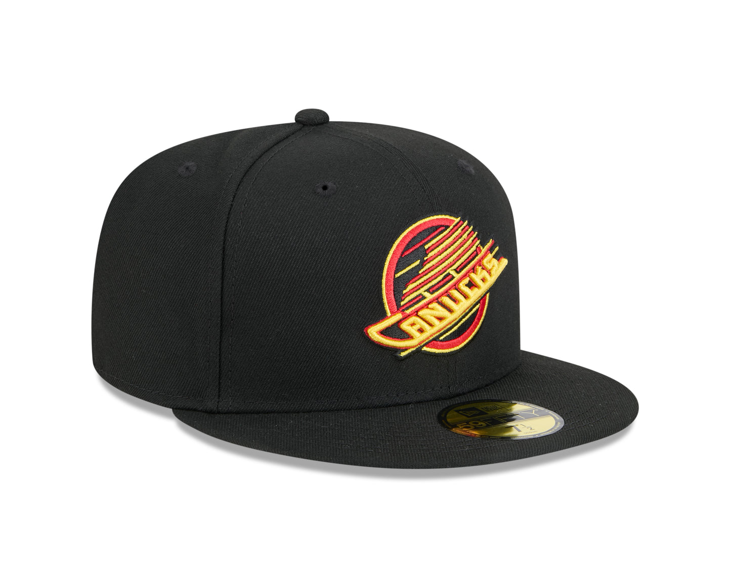 Vancouver Canucks Black Skate Basic New Era 59FIFTY Fitted Hat