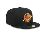 Vancouver Canucks Black Skate Basic New Era 59FIFTY Fitted Hat - Pro Jersey Sports