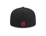 Vancouver Canucks Black Skate Basic New Era 59FIFTY Fitted Hat - Pro Jersey Sports