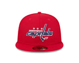 Washington Capitals Red Basic New Era 59FIFTY Fitted Hat - Pro Jersey Sports