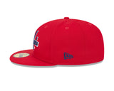 Washington Capitals Red Basic New Era 59FIFTY Fitted Hat - Pro Jersey Sports