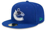 Vancouver Canucks Royal Basic New Era 59FIFTY Fitted Hat - Pro Jersey Sports