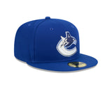 Vancouver Canucks Royal Basic New Era 59FIFTY Fitted Hat - Pro Jersey Sports
