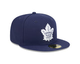 Toronto Maple Leafs Navy Basic New Era 59FIFTY Fitted Hat - Pro Jersey Sports