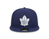Toronto Maple Leafs Navy Basic New Era 59FIFTY Fitted Hat - Pro Jersey Sports