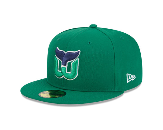 Hartford Whalers Kelly Green Basic New Era 59FIFTY Fitted Hat