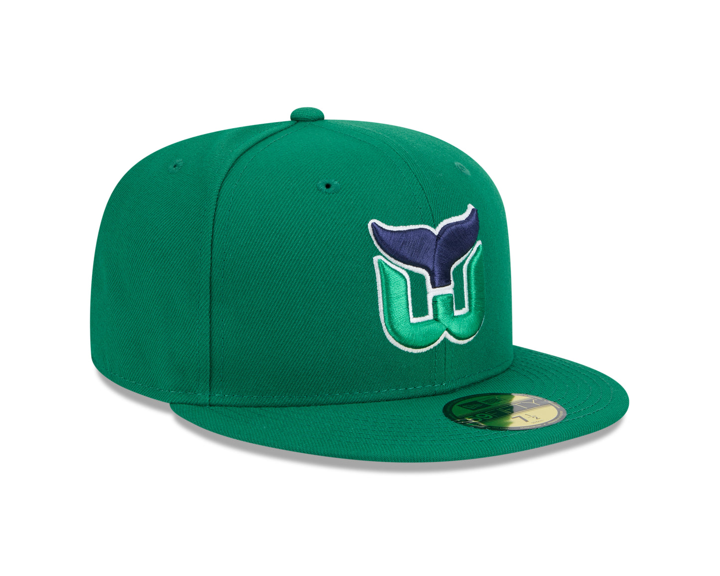 Hartford Whalers Kelly Green Basic New Era 59FIFTY Fitted Hat