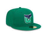 Hartford Whalers Kelly Green Basic New Era 59FIFTY Fitted Hat - Pro Jersey Sports