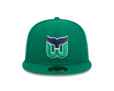 Hartford Whalers Kelly Green Basic New Era 59FIFTY Fitted Hat - Pro Jersey Sports