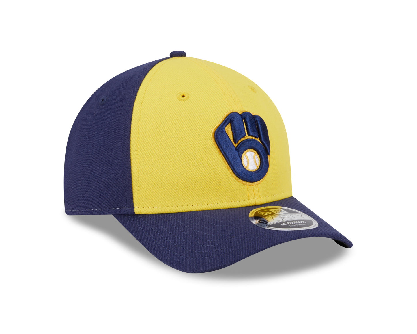 Milwaukee Brewers Navy Alternate New Era Player Replica M-Crown 9FORTY Adjustable Hat