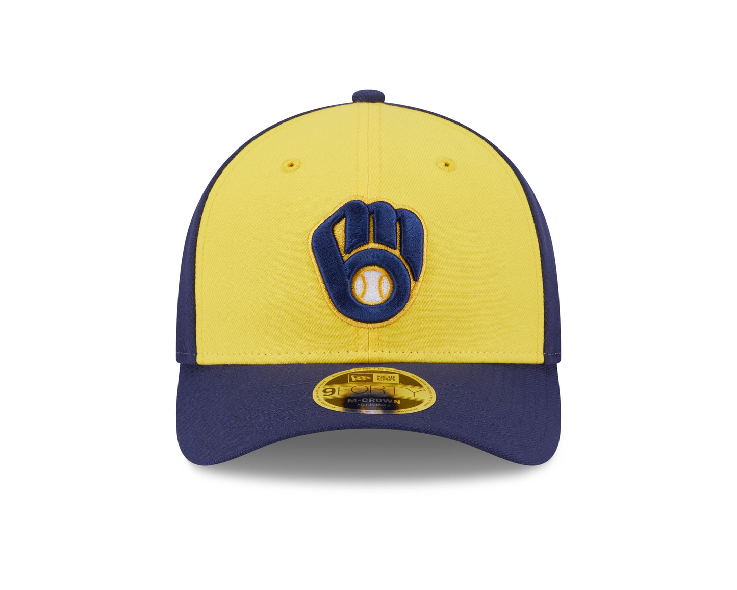 Milwaukee Brewers Navy Alternate New Era Player Replica M-Crown 9FORTY Adjustable Hat