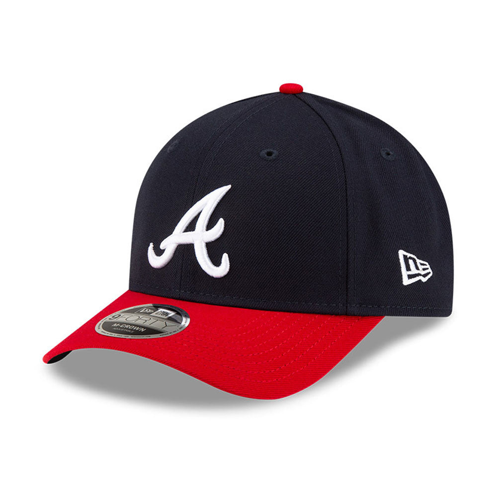 Atlanta Braves Navy/Red New Era Player Replica M-Crown 9FORTY Adjustable Hat