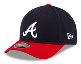 Atlanta Braves Navy/Red New Era Player Replica M-Crown 9FORTY Adjustable Hat - Pro Jersey Sports