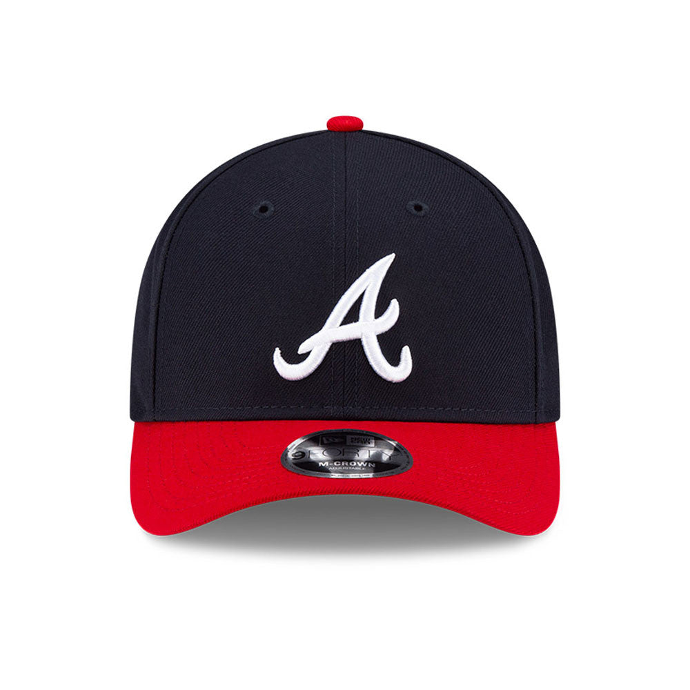 Atlanta Braves Navy/Red New Era Player Replica M-Crown 9FORTY Adjustable Hat