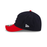 Atlanta Braves Navy/Red New Era Player Replica M-Crown 9FORTY Adjustable Hat - Pro Jersey Sports