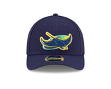 Tampa Bay Rays Alternate Navy New Era Player Replica M-Crown 9FORTY Adjustable Hat - Pro Jersey Sports