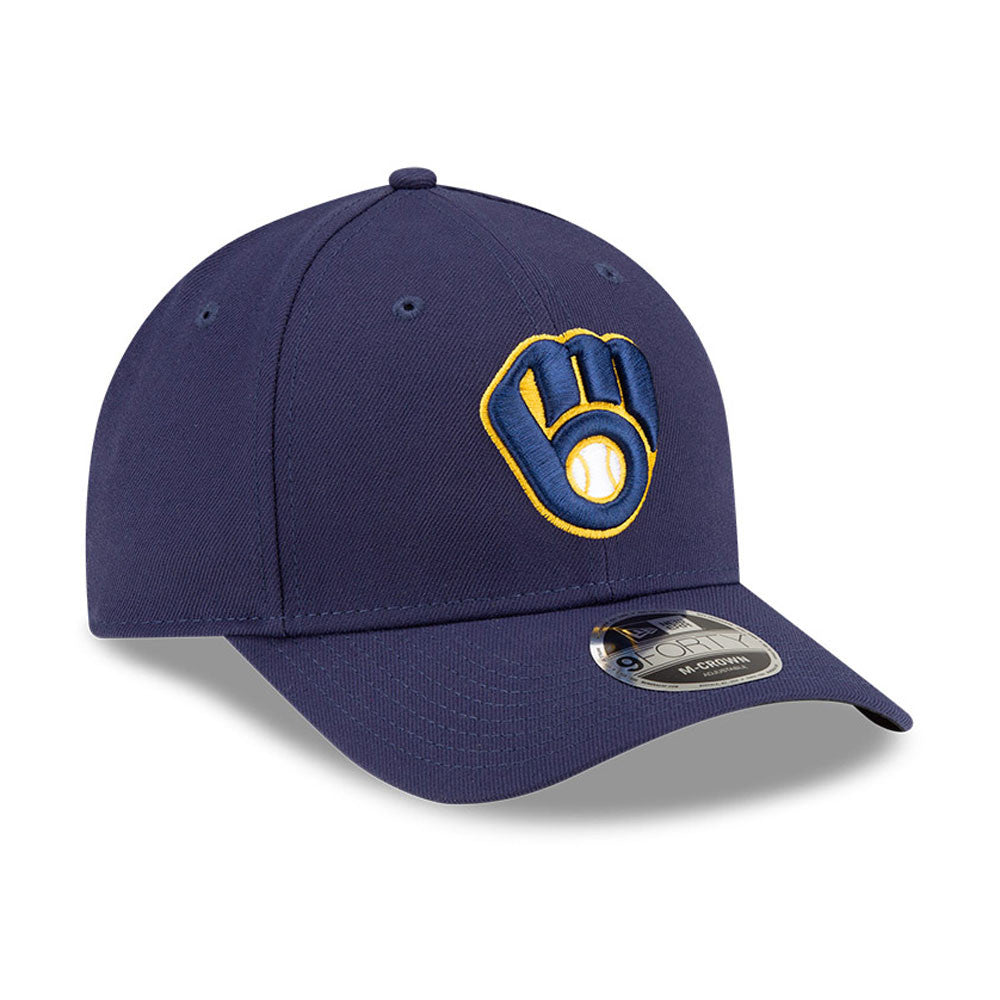 Milwaukee Brewers Navy Blue New Era Player Replica M-Crown 9FORTY Adjustable Hat