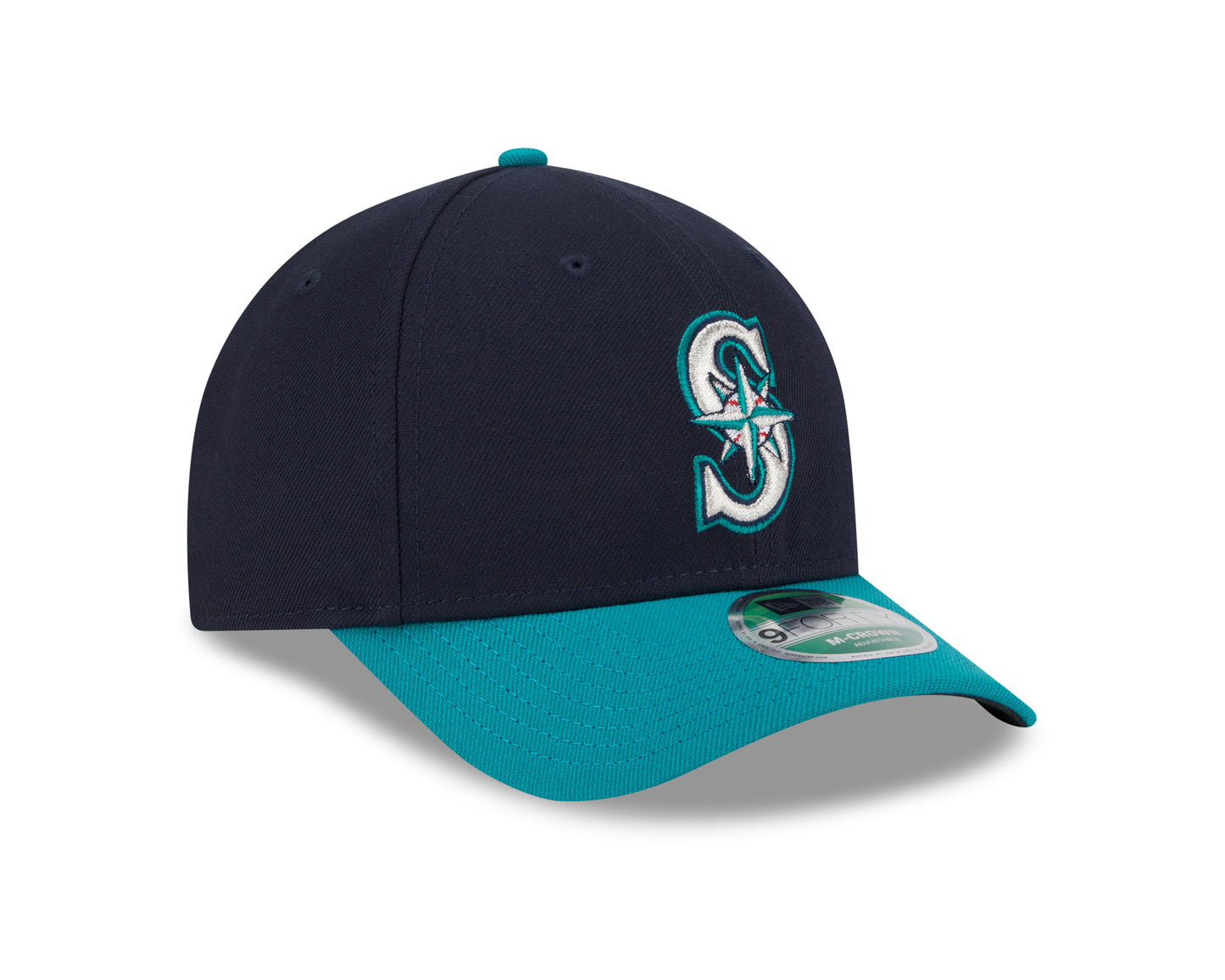 Seattle Mariners Navy/Teal New Era Player Replica M-Crown 9FORTY Adjustable Hat