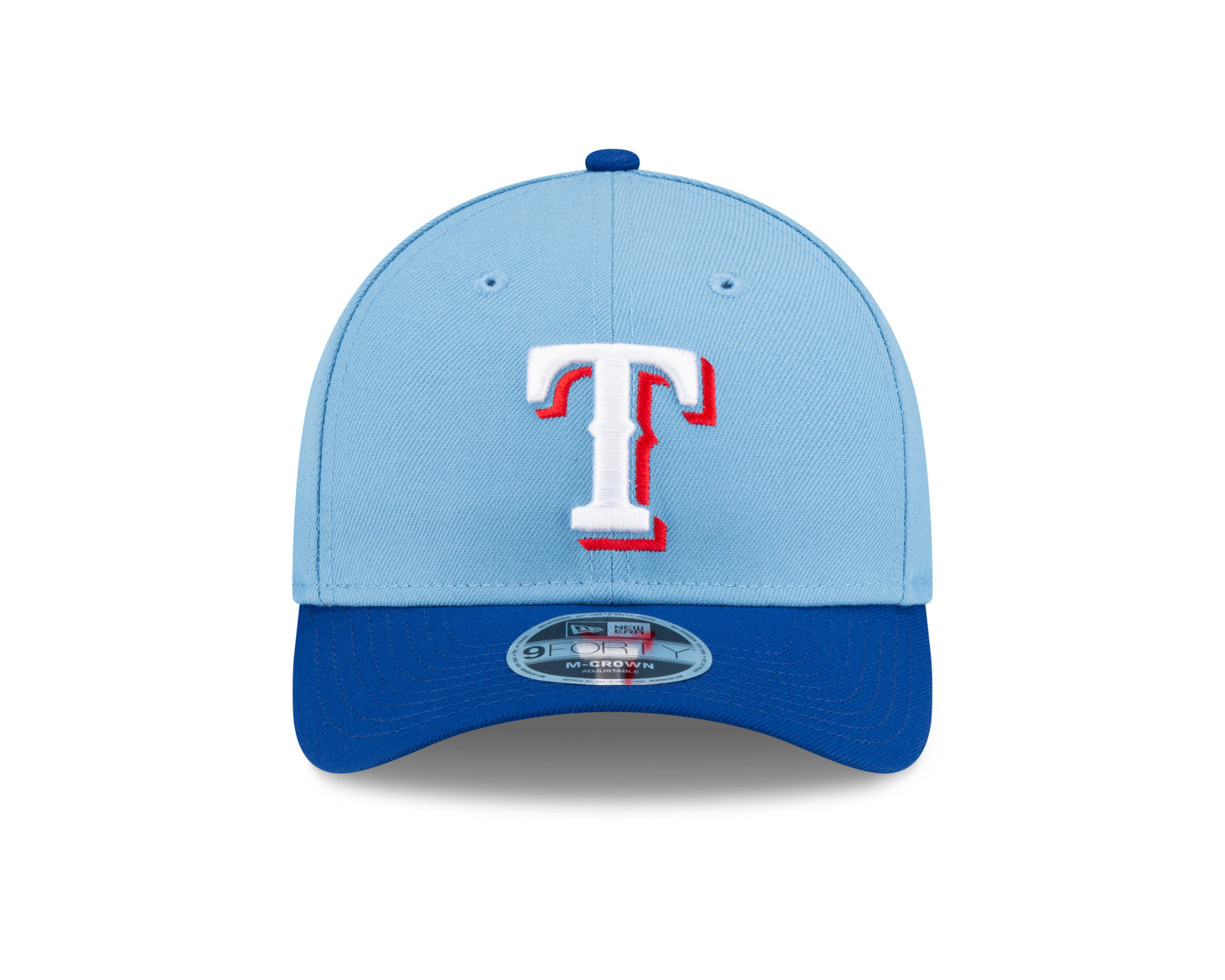 Texas Rangers Blue Alternate New Era Player Replica M-Crown 9FORTY Adjustable Hat