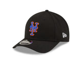 New York Mets Black Alternate 2 New Era Player Replica M-Crown 9FORTY Adjustable Hat - Pro Jersey Sports