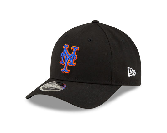 New York Mets Black Alternate 2 New Era Player Replica M-Crown 9FORTY Adjustable Hat