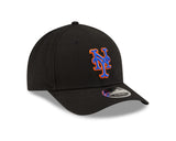 New York Mets Black Alternate 2 New Era Player Replica M-Crown 9FORTY Adjustable Hat - Pro Jersey Sports