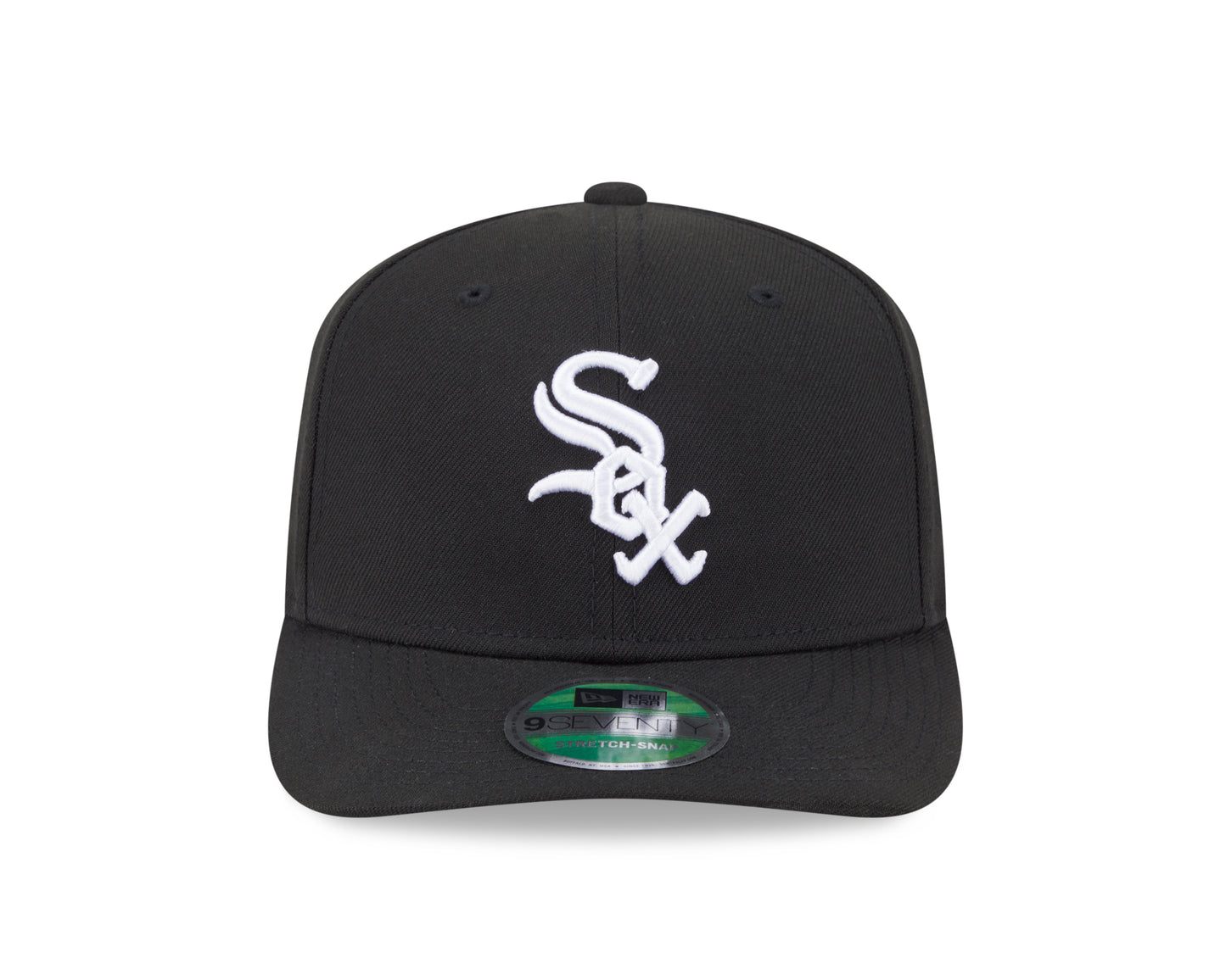 Chicago White Sox Black New Era Player Replica 9SEVENTY Stretch Snap Adjustable Hat