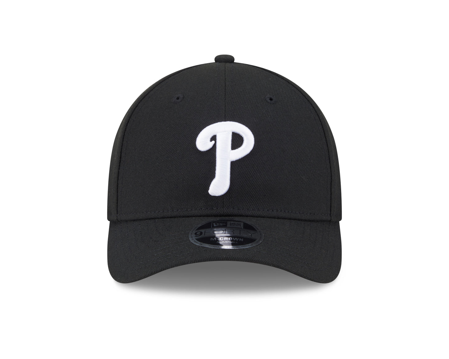 Philadelphia Phillies Black and White New Era M-Crown 9FORTY Adjustable Hat