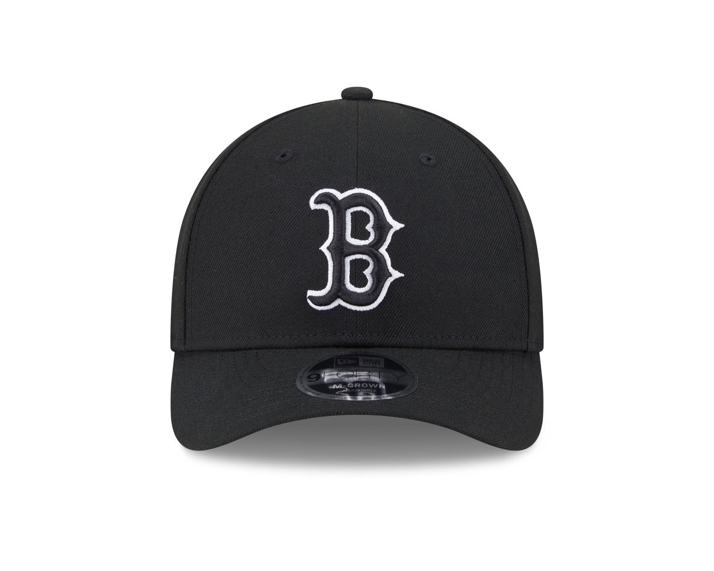 Boston Red Sox Black and White New Era M-Crown 9FORTY Adjustable Hat