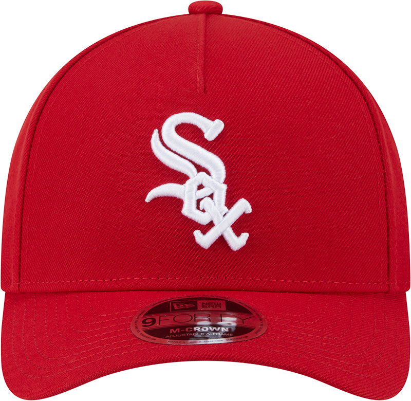 Chicago White Sox Red Primary Logo 9FORTY A-Frame M-Crown Adjustable Hat