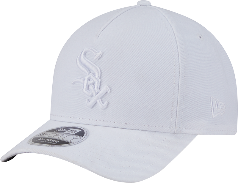 Chicago White Sox Tonal White Primary Logo 9FORTY A-Frame M-Crown Adjustable Hat