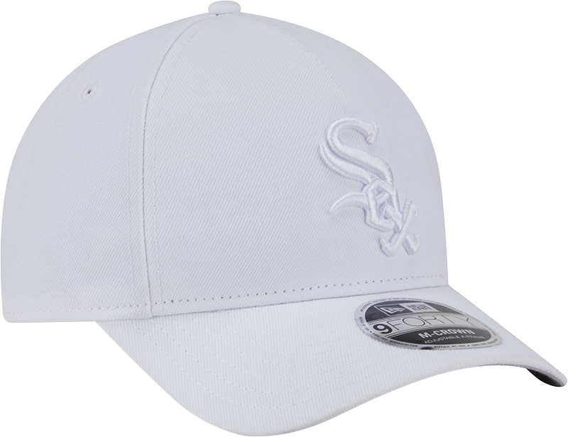 Chicago White Sox Tonal White Primary Logo 9FORTY A-Frame M-Crown Adjustable Hat