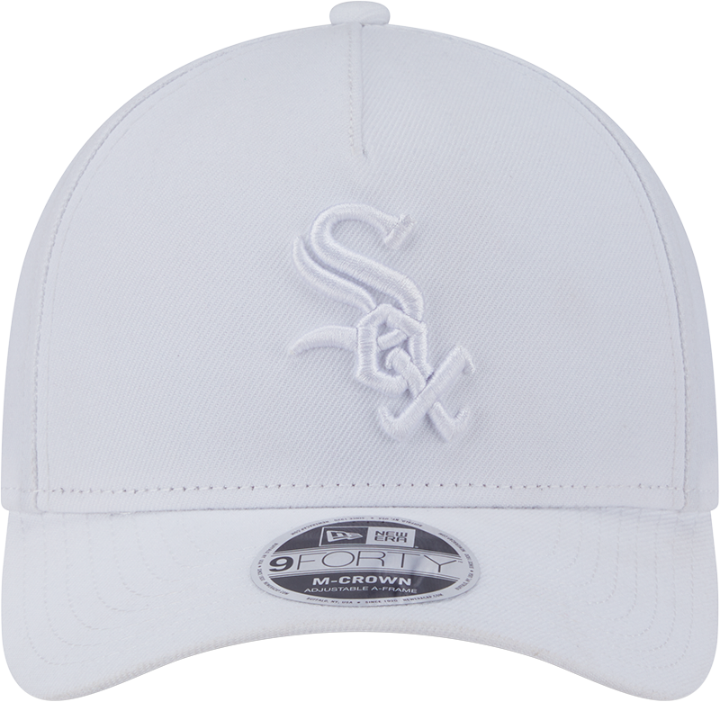 Chicago White Sox Tonal White Primary Logo 9FORTY A-Frame M-Crown Adjustable Hat