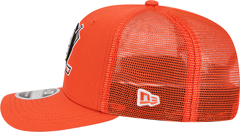 Anaheim Ducks New Era Orange 9SEVENTY Trucker Adjustable Hat
