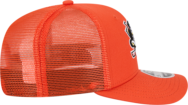 Anaheim Ducks New Era Orange 9SEVENTY Trucker Adjustable Hat