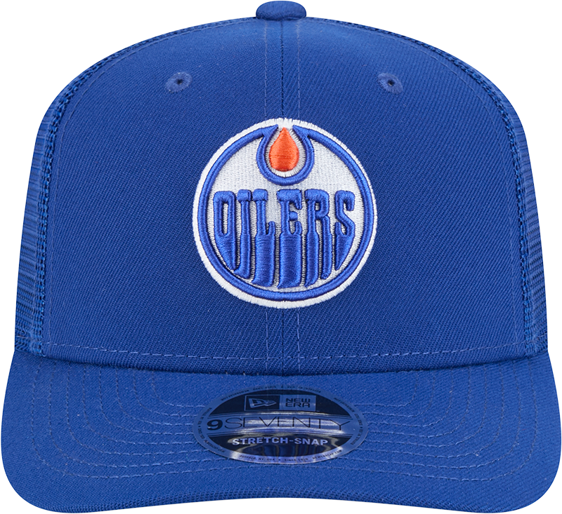 Edmonton Oilers New Era Royal 9SEVENTY Trucker Adjustable Hat