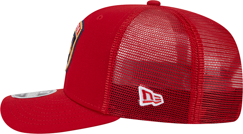 Men's Florida Panthers New Era Red New Era 9SEVENTY Trucker Hat