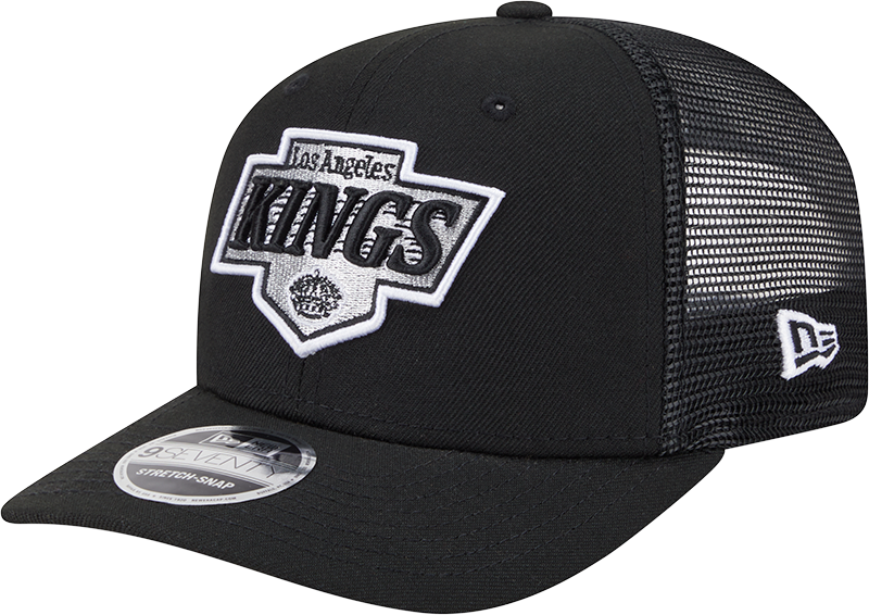 Men's Los Angeles Kings New Era Black New Era 9SEVENTY Trucker Hat