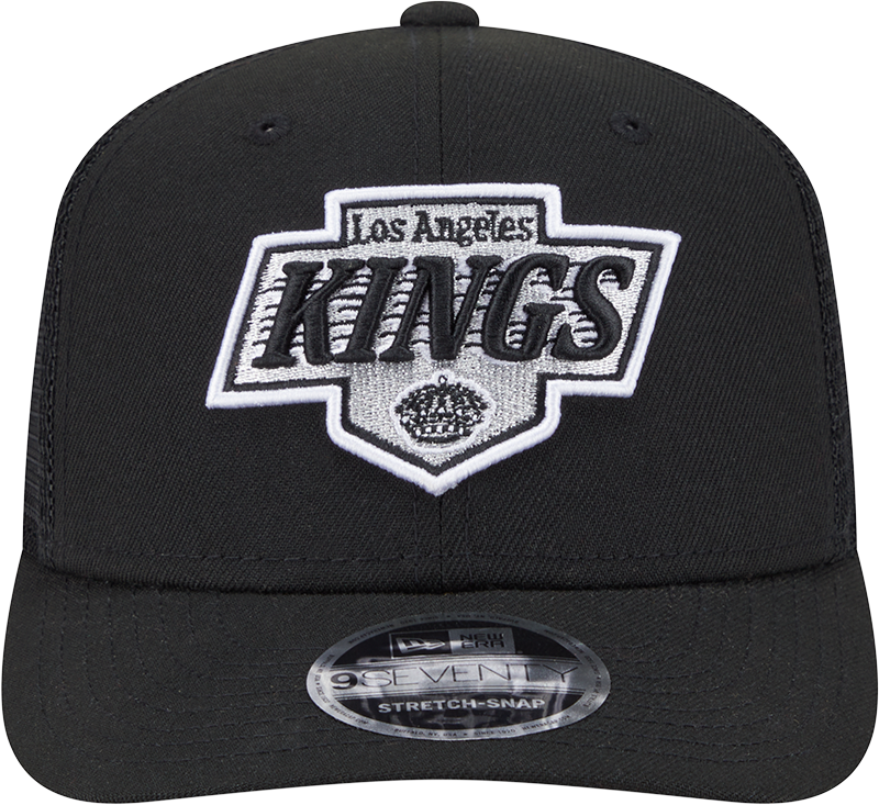 Men's Los Angeles Kings New Era Black New Era 9SEVENTY Trucker Hat