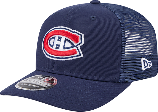 Men's Montreal Canadiens New Era Navy New Era 9SEVENTY Trucker Hat