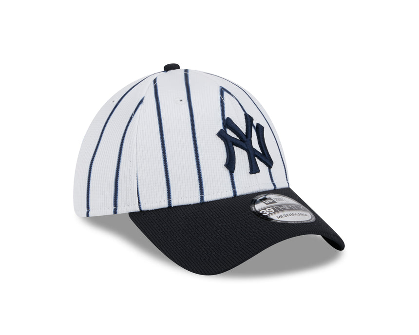 Men's New York Yankees New Era Home Pinstripe 2025 Spring Training 39THIRTY Flex-Fit Hat - Pro Jersey Sports
