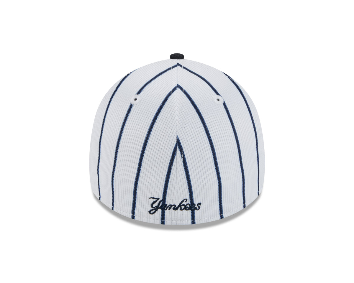 Men's New York Yankees New Era Home Pinstripe 2025 Spring Training 39THIRTY Flex-Fit Hat - Pro Jersey Sports