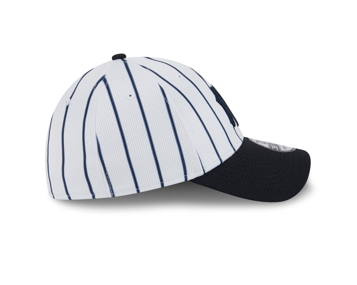 Men's New York Yankees New Era Home Pinstripe 2025 Spring Training 39THIRTY Flex-Fit Hat - Pro Jersey Sports