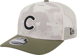 Chicago Cubs New Era Camo 2025 Armed Forces Day 9SEVENTY Trucker Hat - Pro Jersey Sports
