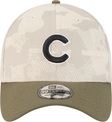 Chicago Cubs Camo 2025 Armed Forces Day New Era 39THIRTY Flex Hat - Pro Jersey Sports