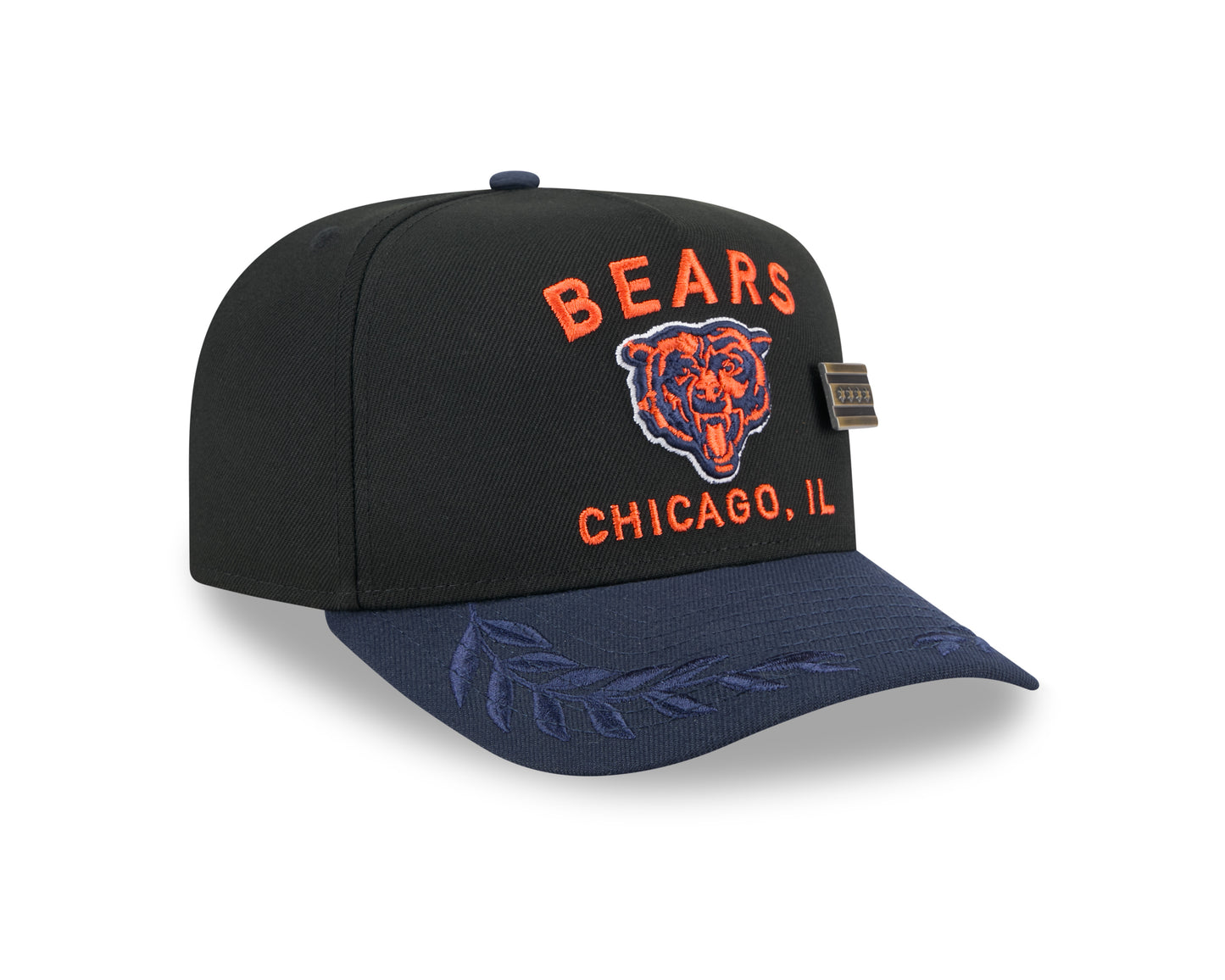 Men's Chicago Bears New Era Black 2025 On Stage NFL Draft A-Frame 59FIFTY Fitted Hat - Pro Jersey Sports