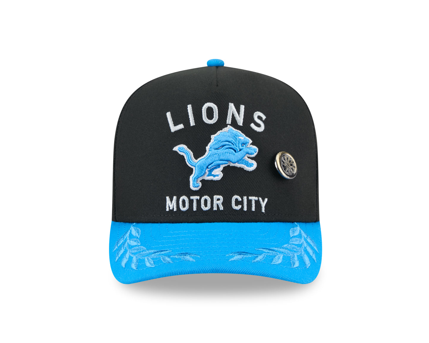 Men's Detroit Lions New Era Black 2025 On Stage NFL Draft A-Frame 59FIFTY Fitted Hat - Pro Jersey Sports