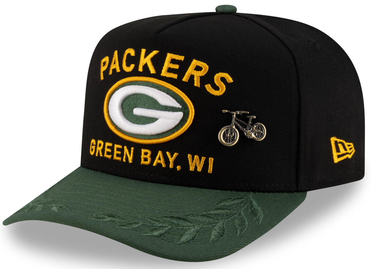 Men's Green Bay Packers New Era Black 2025 On Stage NFL Draft A-Frame 59FIFTY Fitted Hat - Pro Jersey Sports