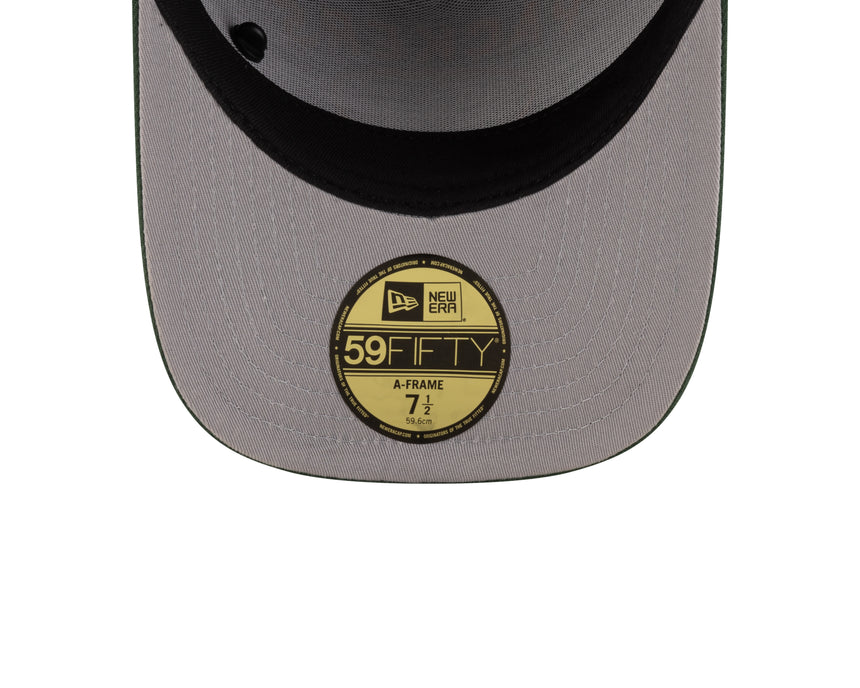 Men's Green Bay Packers New Era Black 2025 On Stage NFL Draft A-Frame 59FIFTY Fitted Hat - Pro Jersey Sports